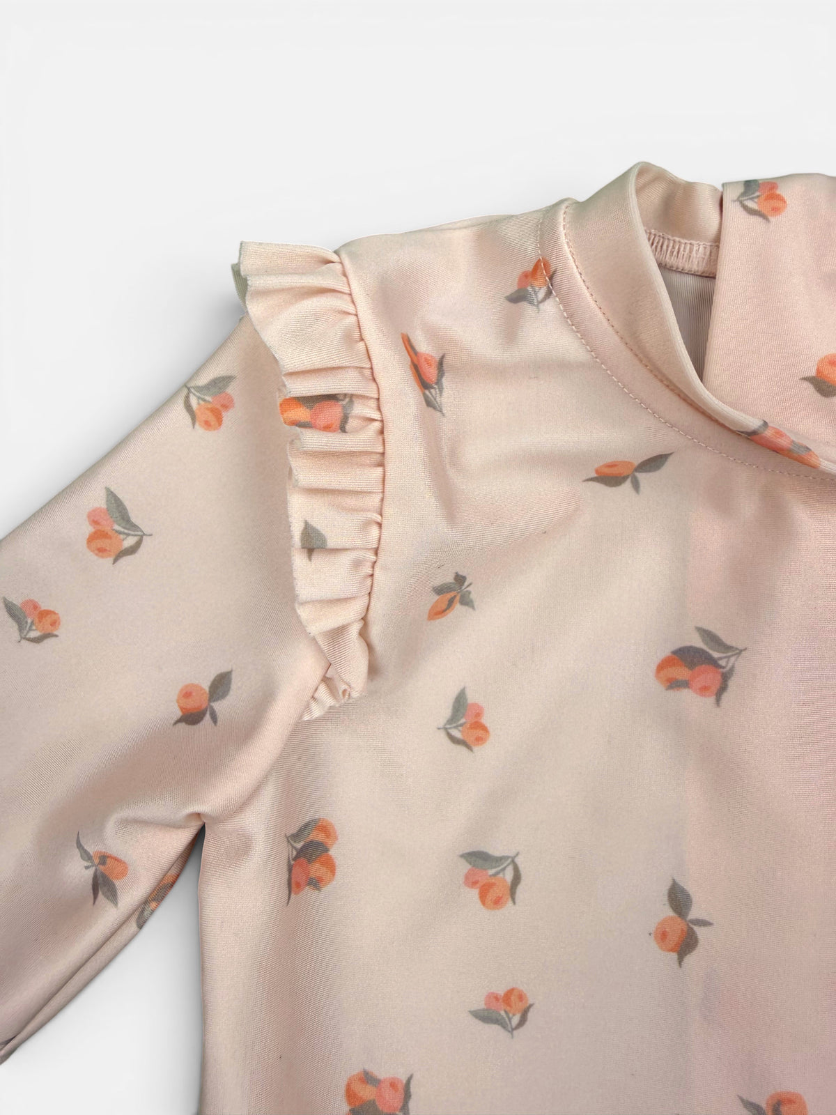 H&M UV Badeoverall in Rosa mit Beeren