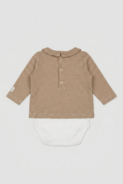 Petit Bateau Langarmbody im Two-in-One-Look