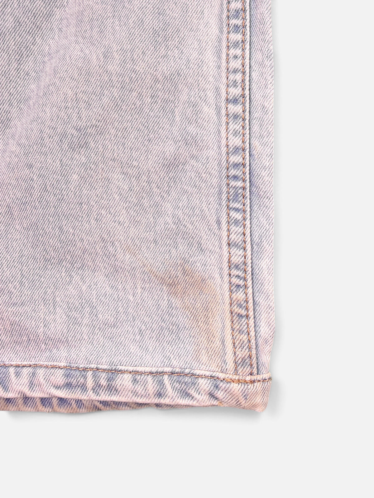 H&M Sraight Leg Jeans in Hellblau mit Worn-Details