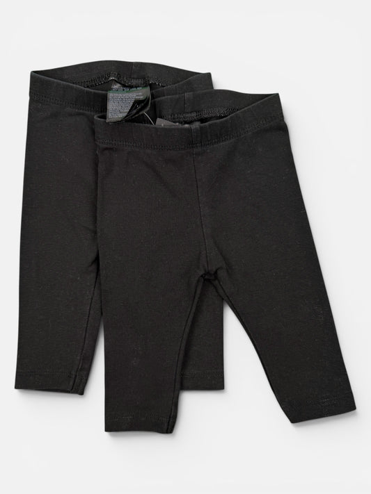 H&M 2er-Pack Leggings in Schwarz