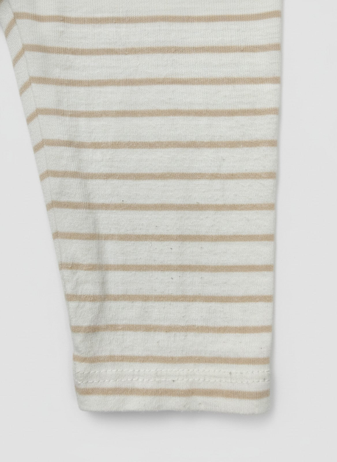 H&M Leggings Creme-Beige gestreift