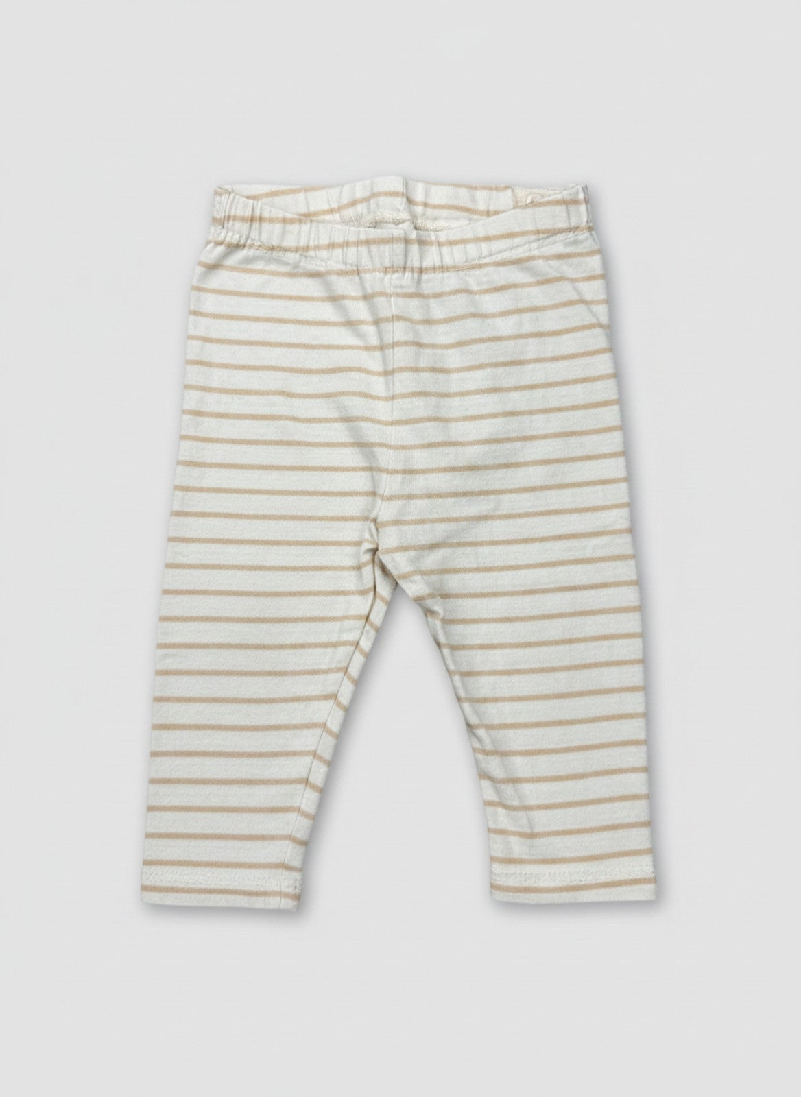 H&M Leggings Creme-Beige gestreift