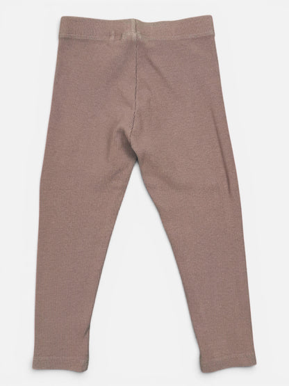 NEXT Leggings in Altrosa mit Rippstruktur