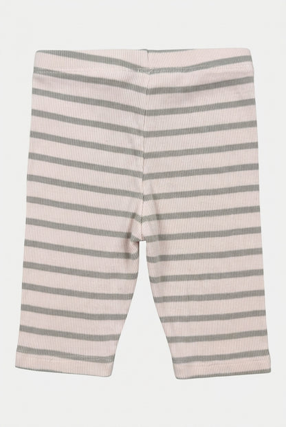 H&M Radlershorts Weiß Grün gestreift