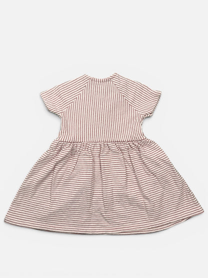 Petit Bateau Kleid Hellrosa gestreift