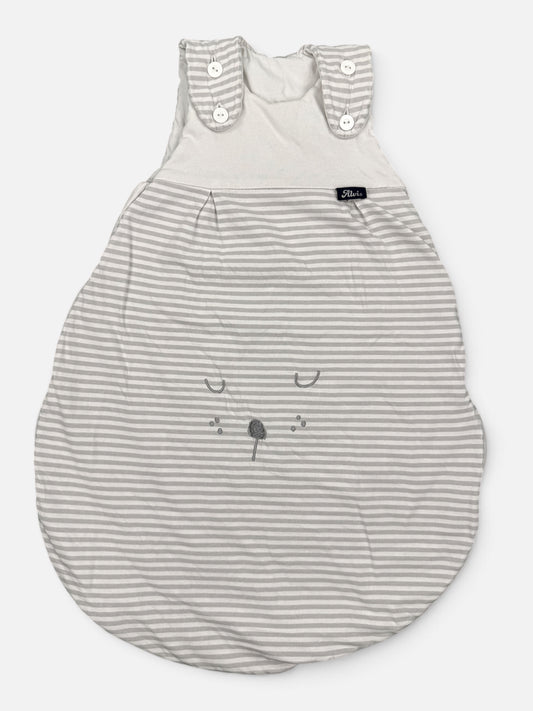 Alvi Baby-Mäxchen® Außensack 2,5 TOG Grau-Weiß gestreift