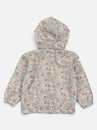 H&M Outdoorjacke in Creme mit Blumen