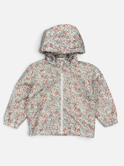 H&M Outdoorjacke in Creme mit Blumen