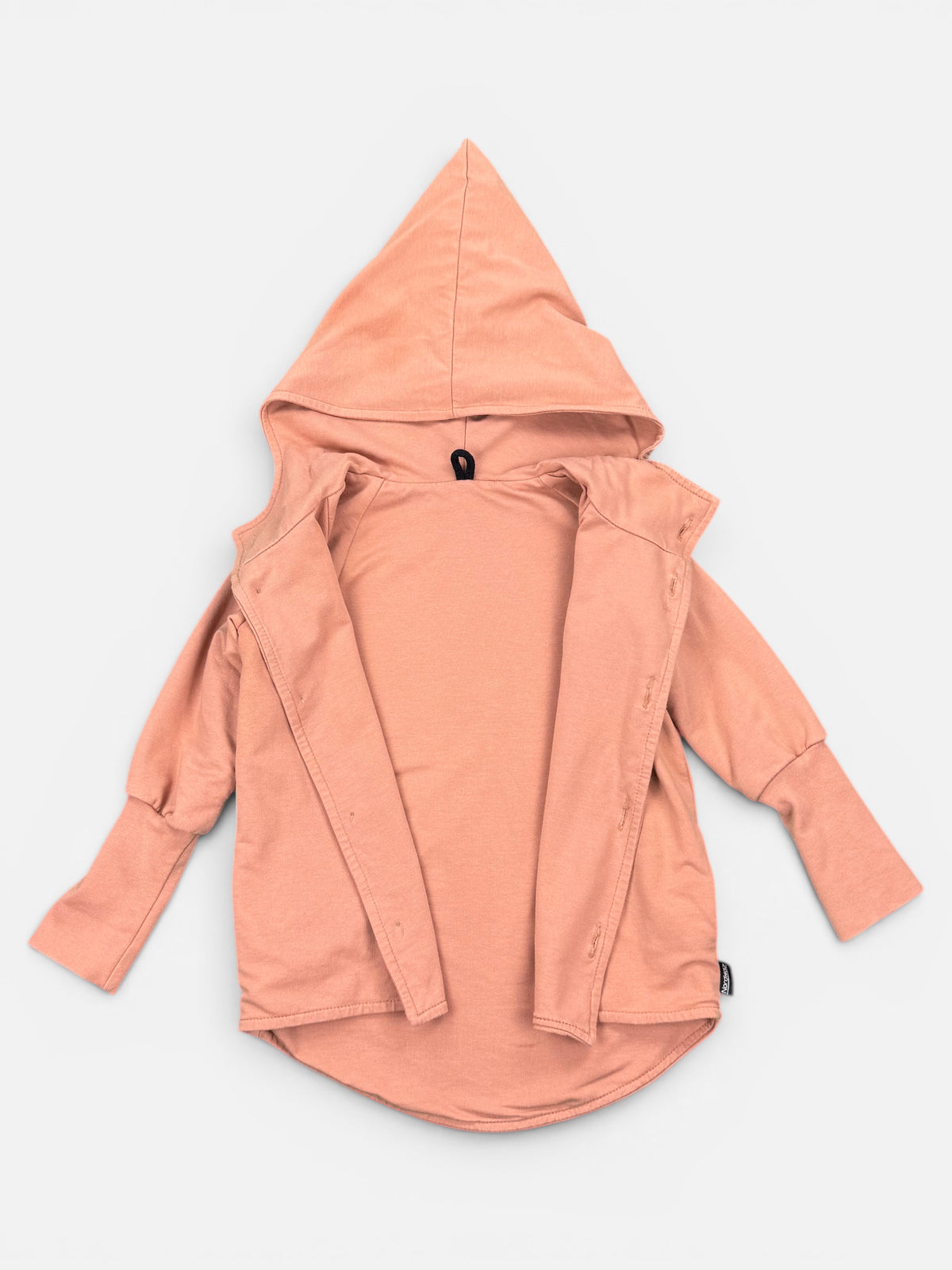 NordkidZ Sweatjacke in Altrosa mit Zipfelkapuze