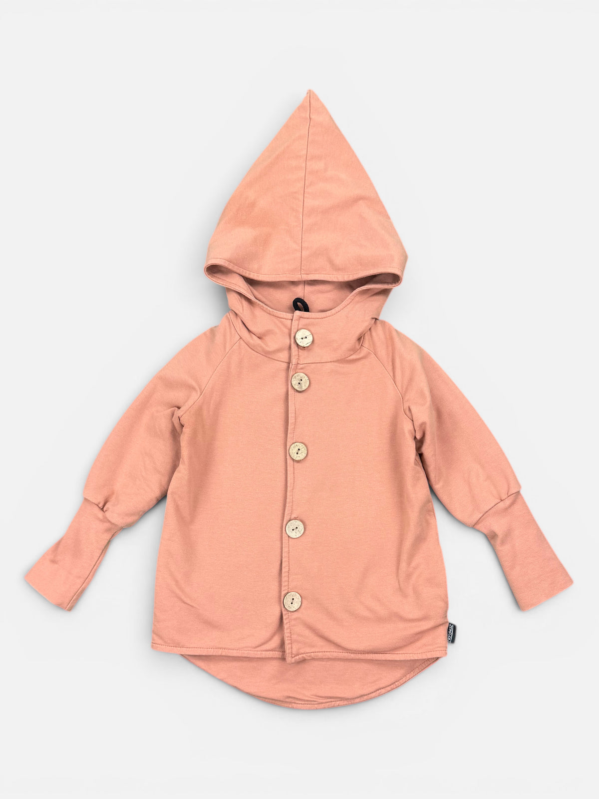 NordkidZ Sweatjacke in Altrosa mit Zipfelkapuze