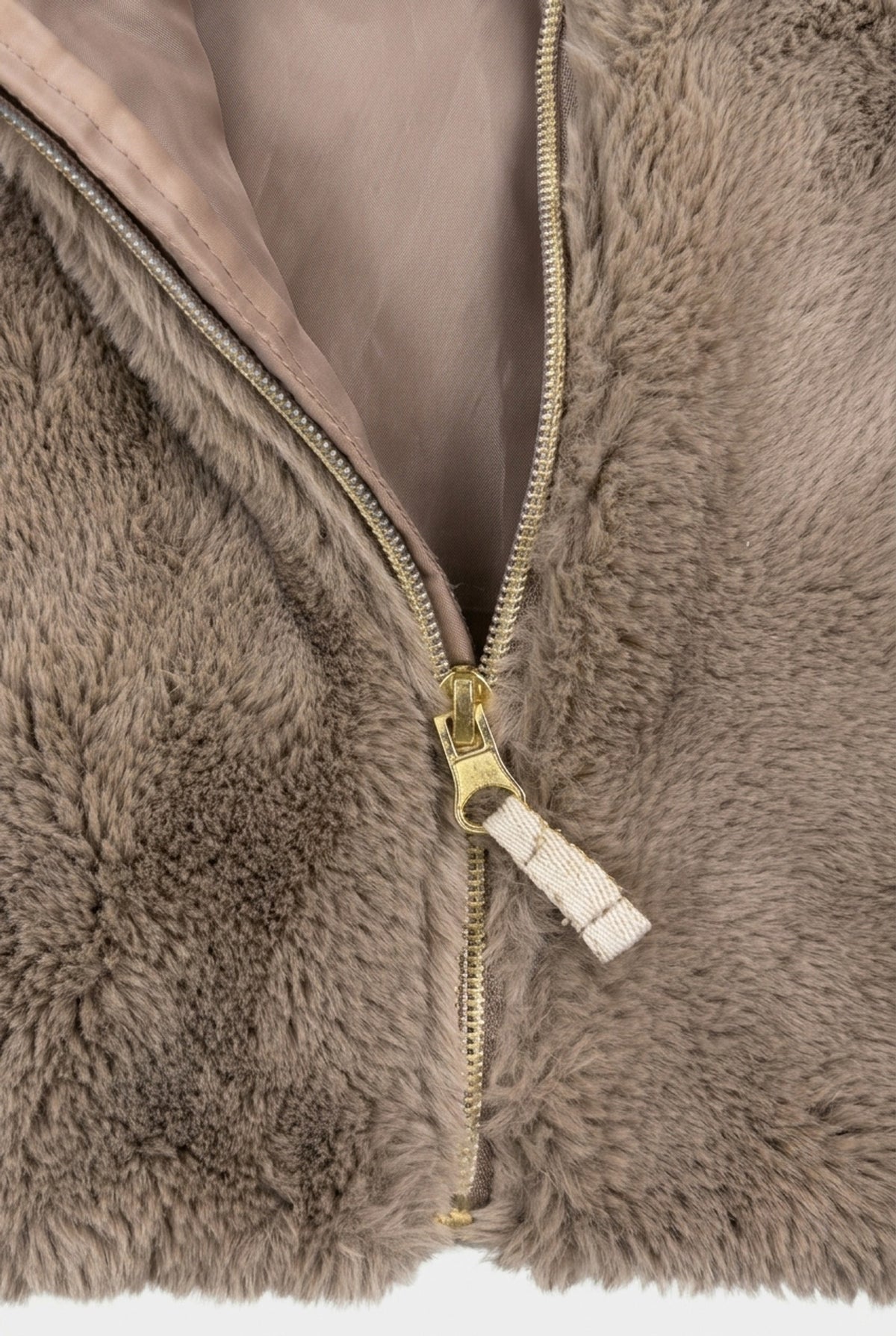 H&M Outdoor-Weste in Beige mit Kapuze
