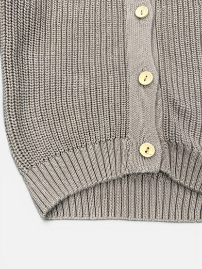 Guapoo Strickjacke mit Kapuze in Beige