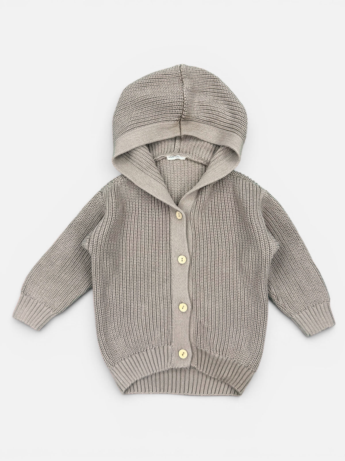 Guapoo Strickjacke mit Kapuze in Beige