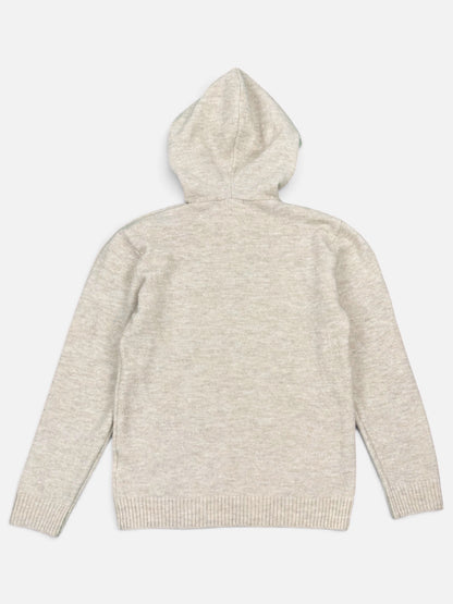 H&M Strick-Hoodie in Creme