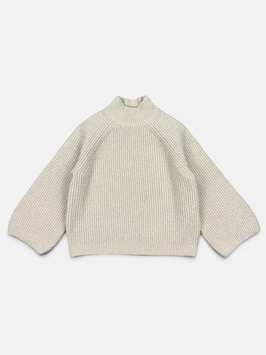 Zara Strickpullover in Creme