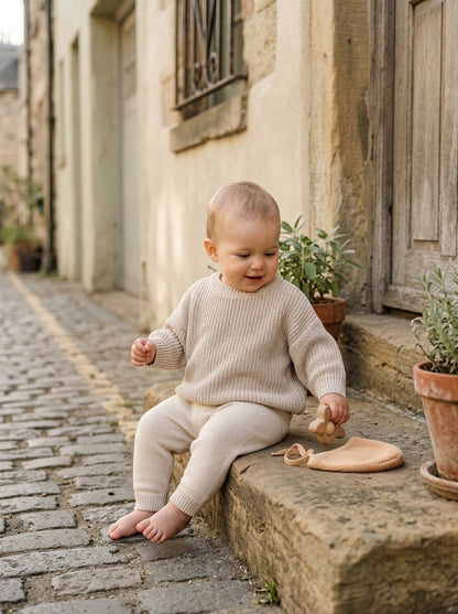 Hejlenki Strickpullover in Creme