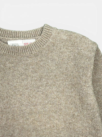 Zara Strickpullover in Beige