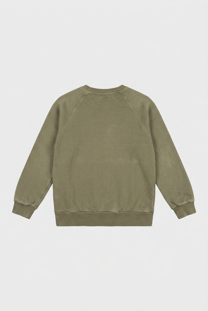 Wheat Sweatshirt in Khaki mit aufgesetzter Fronttasche