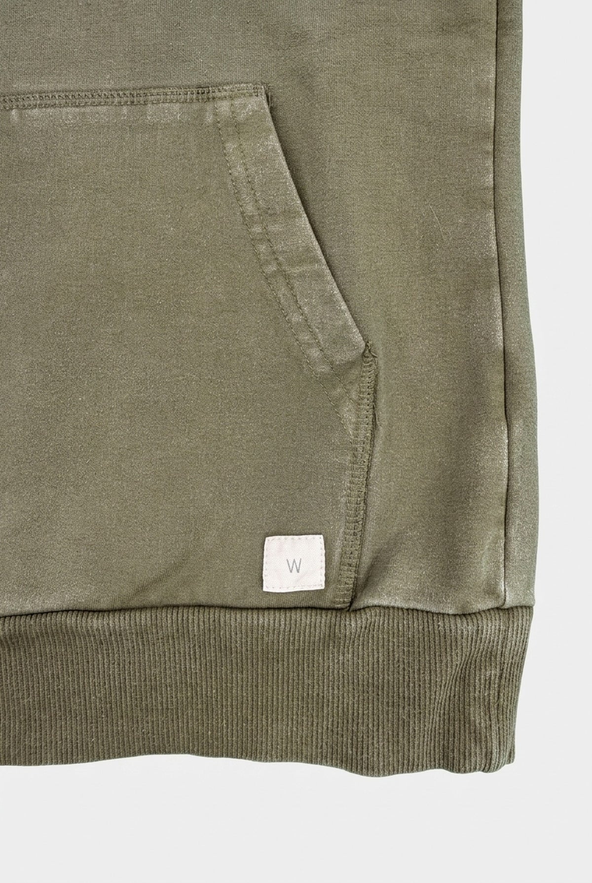 Wheat Sweatshirt in Khaki mit aufgesetzter Fronttasche