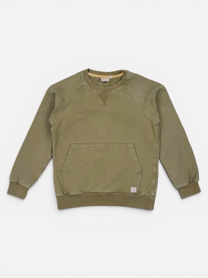 Wheat Sweatshirt in Khaki mit aufgesetzter Fronttasche