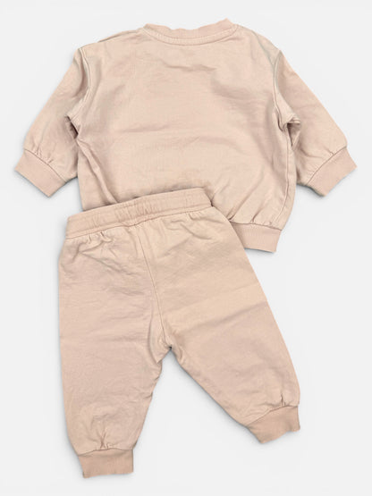 H&M 2-teiliges Sweatshirt-Set in Hellrosa