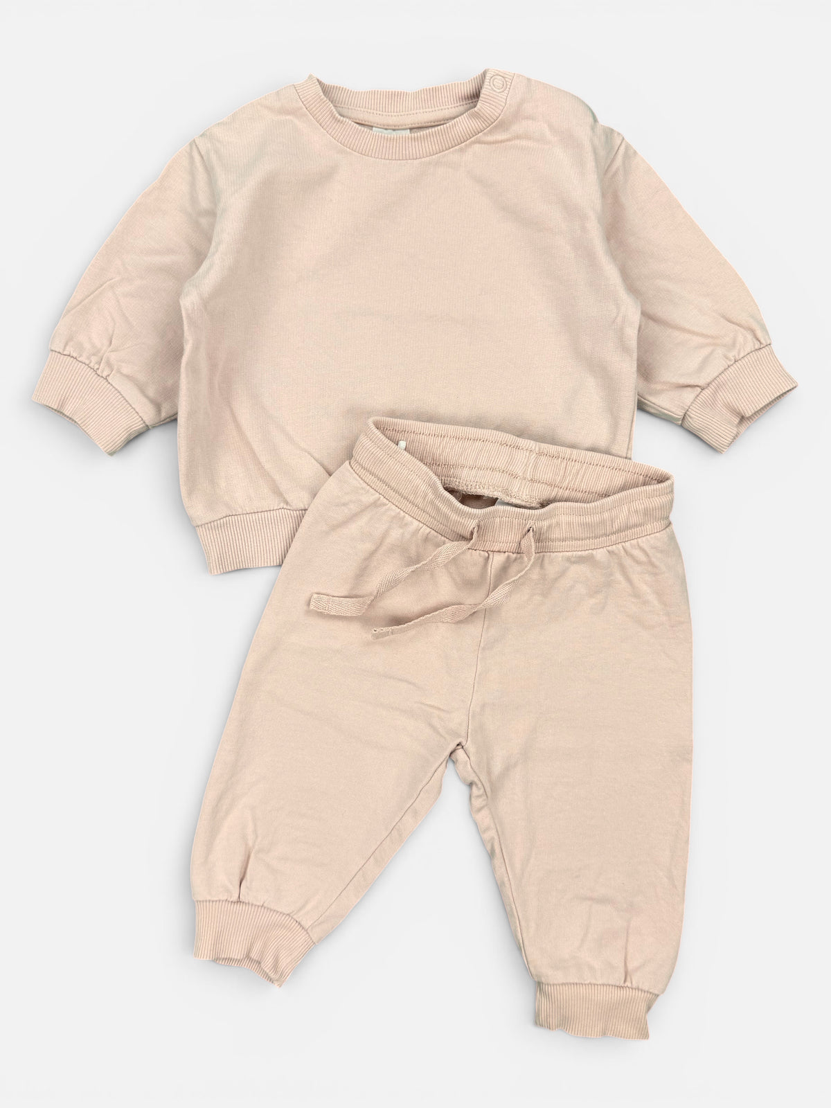 H&M 2-teiliges Sweatshirt-Set in Hellrosa