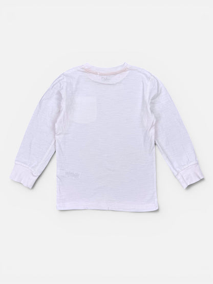 NEXT Langarmshirt in weiß mit Brusttasche