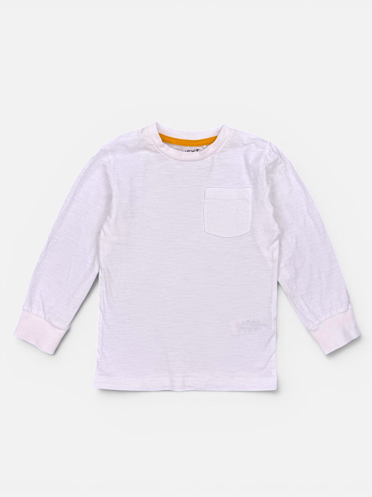 NEXT Langarmshirt in weiß mit Brusttasche