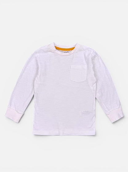 NEXT Langarmshirt in weiß mit Brusttasche