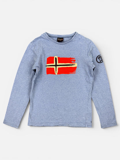 Trollkids Langarmshirt in Blau mit Print
