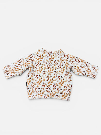 NordkidZ Langarmshirt mit Blättermuster