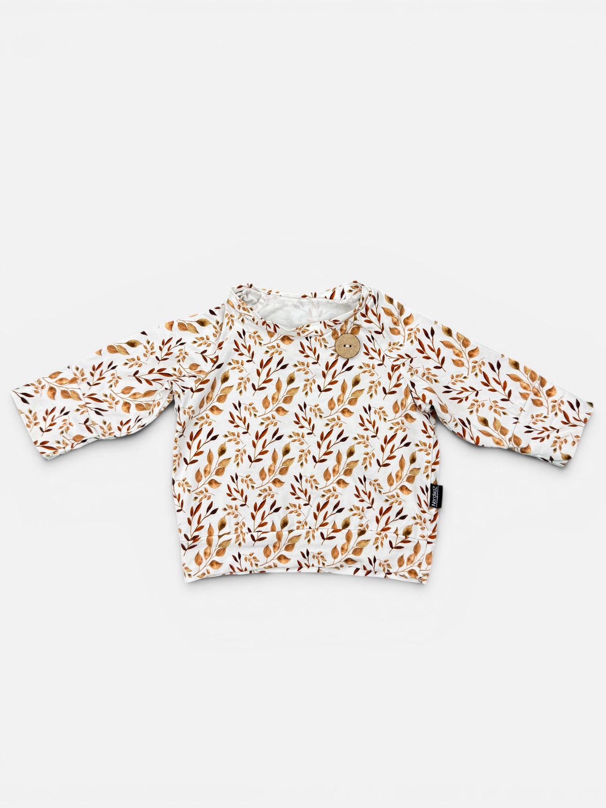 NordkidZ Langarmshirt mit Blättermuster