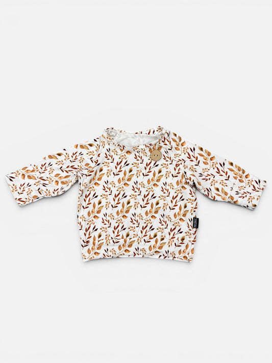 NordkidZ Langarmshirt mit Blättermuster