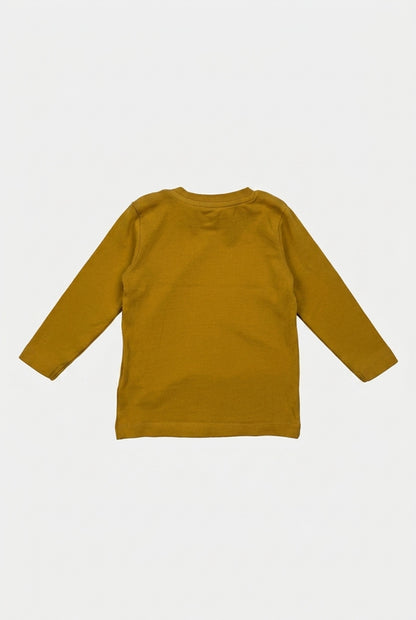 NAME IT Longsleeve T-Shirt Gelb mit Bärenprint