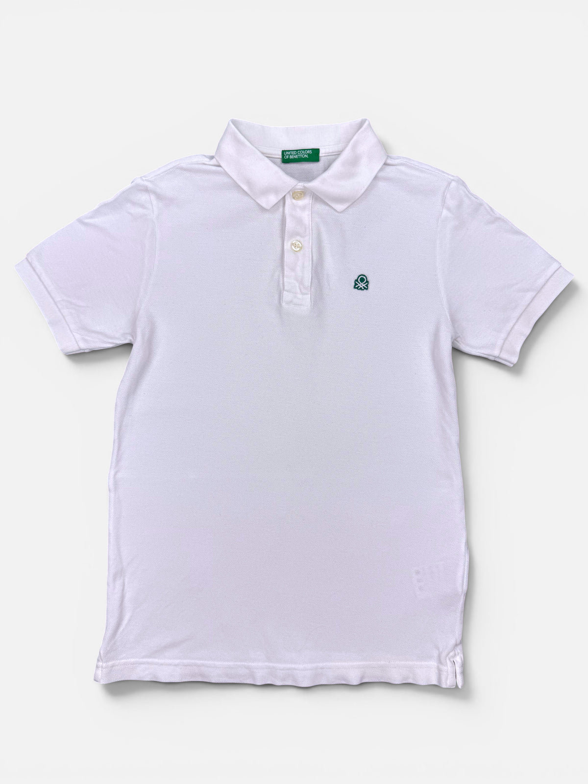 Benetton Poloshirt in Weiß