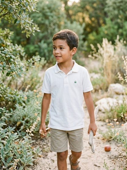 Benetton Poloshirt in Weiß